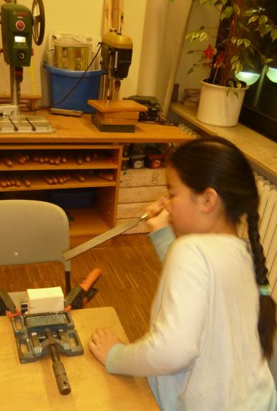 Holzauto Grundschule Heuchelhof